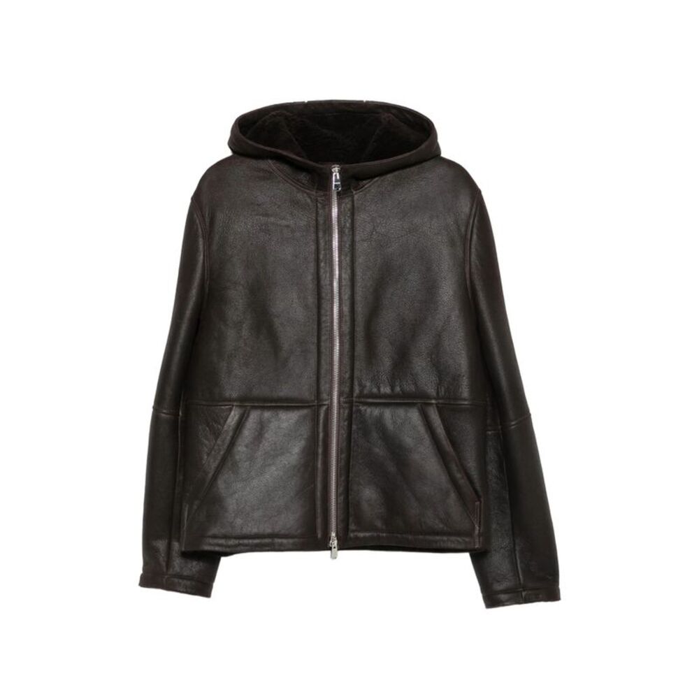 Dondup Brown Jackets - Hooded Jackets Men
